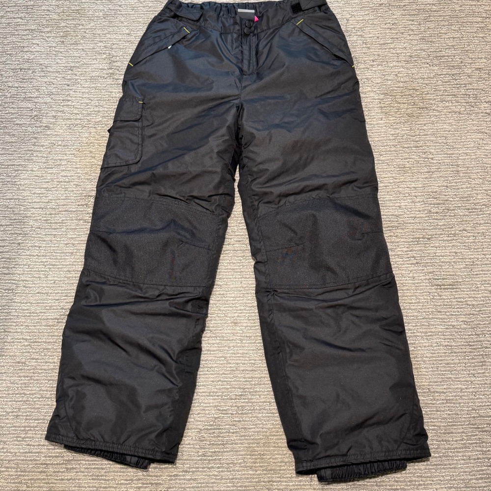 Champion C9 Kids XL 14-16 Black Insulated Snow Pants Adjustable Waist Cargo